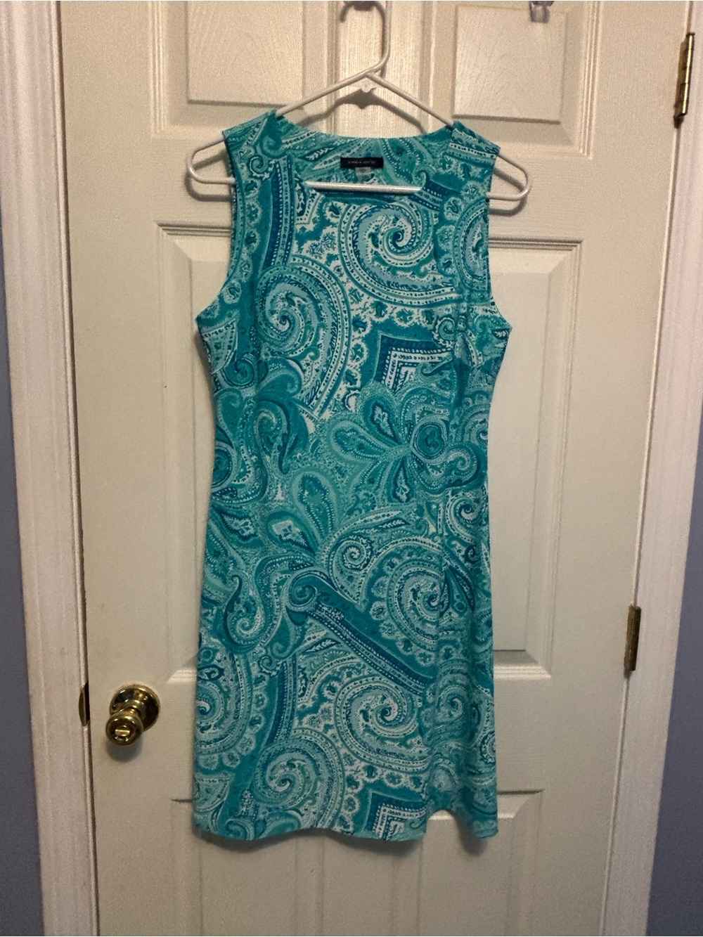 Vintage Tommy Hilfiger Sleeveless Paisley Shift Dress
